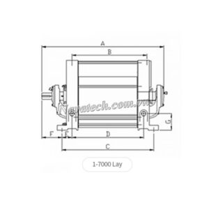 Cấu tạo bơm chân không vòng nước 1 cấp Hanchang HWVP-1-7000