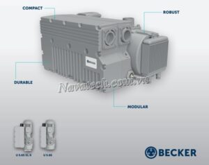 Cấu tạo Bơm chân không vòng dầu 1 cấp Becker U 5.65
