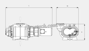 Cấu tạo Bơm chân không Busch Booster PANDA WV 4500 B