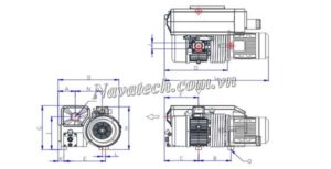Cấu tạo bơm vòng dầu 1 cấp Wonchang WOVP-350