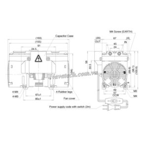 Cấu tạo bơm chân không khô Ulvac DAP-12S