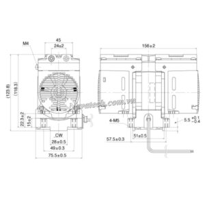 Cấu tạo bơm chân không khô Ulvac DAP-18S-DC24