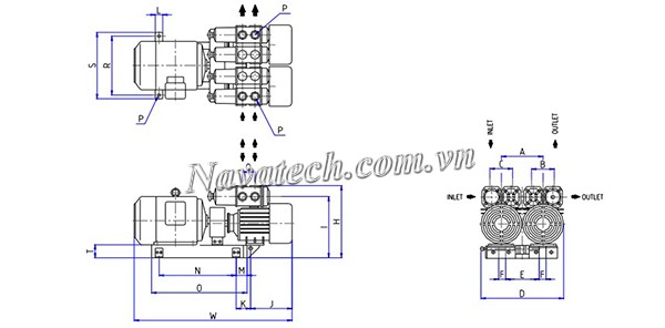 Cấu tạo bơm chân không Wonchang WBS 60A