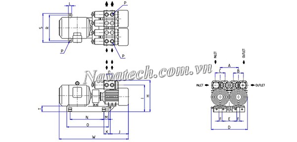 Cấu tạo bơm chân không Wonchang WBS 80A