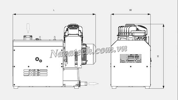 Bơm chân không móng vuốt Busch MINK MV 0310 B