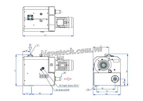 Cấu tạo bơm chân không Wonchang VCX 105A