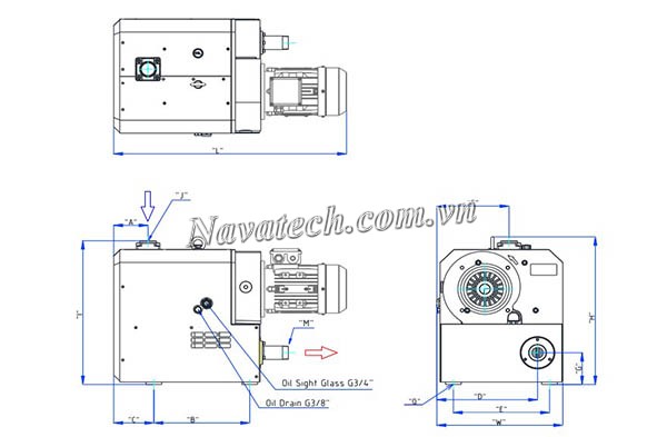 Cấu tạo bơm chân không Wonchang VCX 155A