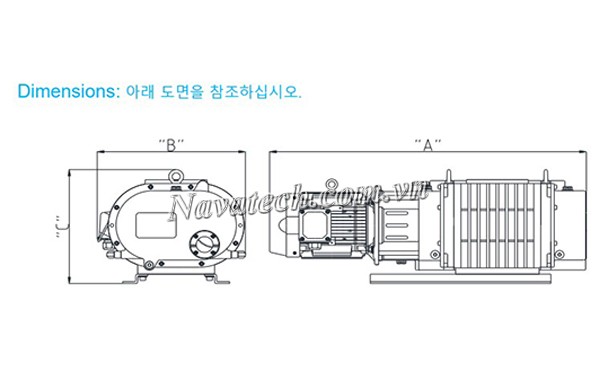 Cấu tạo bơm chân không Wonchang BA 300