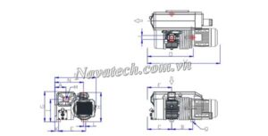 Cấu tạo bơm Chân Không Vòng Dầu 1 Cấp Wonchang WOVP-600