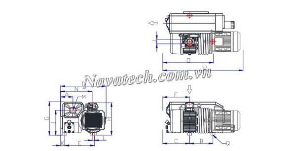 Cấu tạo bơm chân không Wonchang WOVP-600