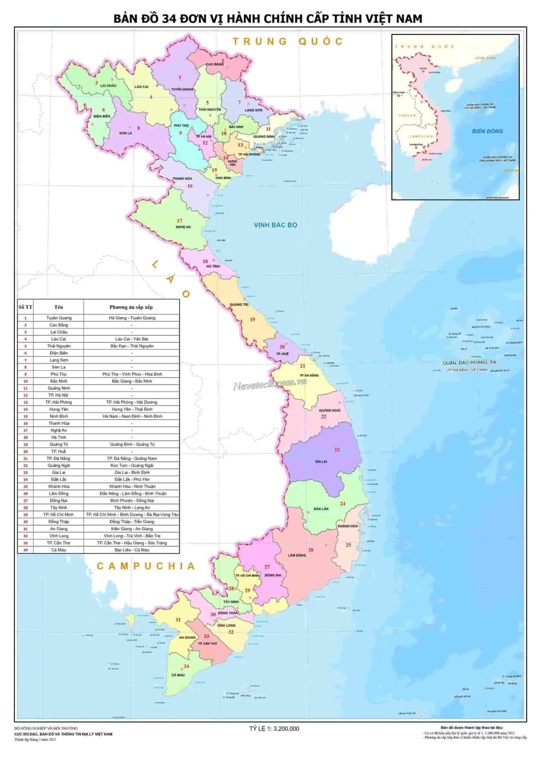 “Navatech sẵn sàng giao hàng tại 34 tỉnh thành mới” theo cập nhật địa giới hành chính từ 1/7/2025