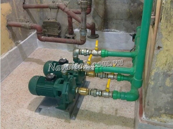 Lắp đặt máy bơm không đúng vị trí