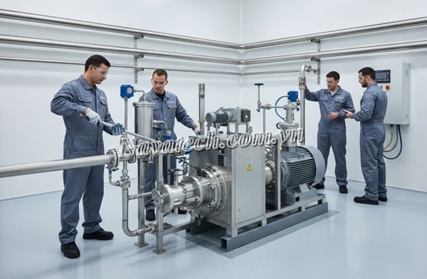 Cách lắp đặt bơm hút chân không đúng kỹ thuật Cách lắp đặt bơm hút chân không đúng kỹ thuật