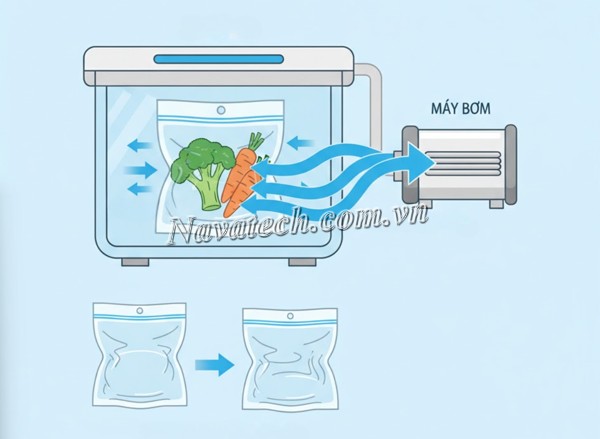Cách hút chân không thực phẩm đúng kỹ thuật, bảo quản bền lâu Cách hút chân không thực phẩm đúng kỹ thuật, bảo quản bền lâu